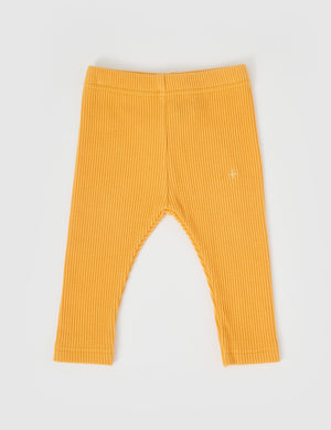 Bowie Rib Leggings Golden