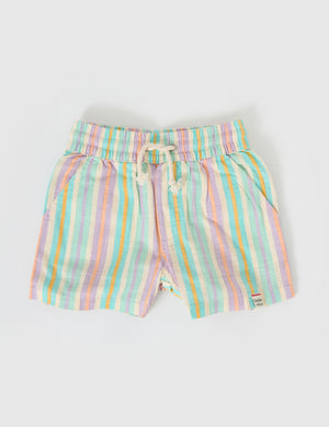 Resort Stripe Noah Linen Shorts