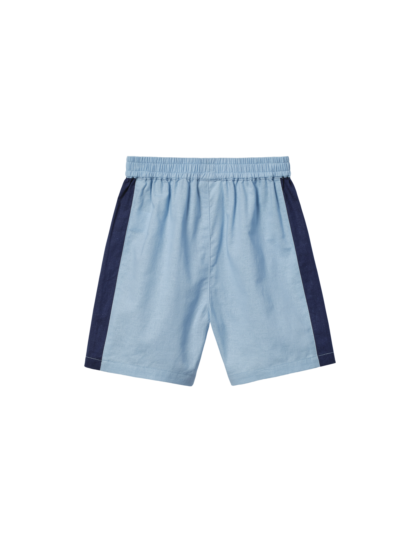 Panel Linen Blend Shorts