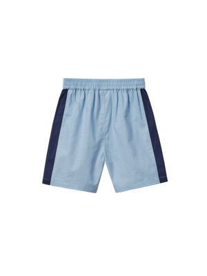 Panel Linen Blend Shorts