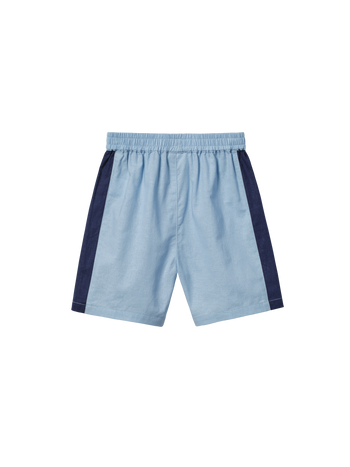 Panel Linen Blend Shorts