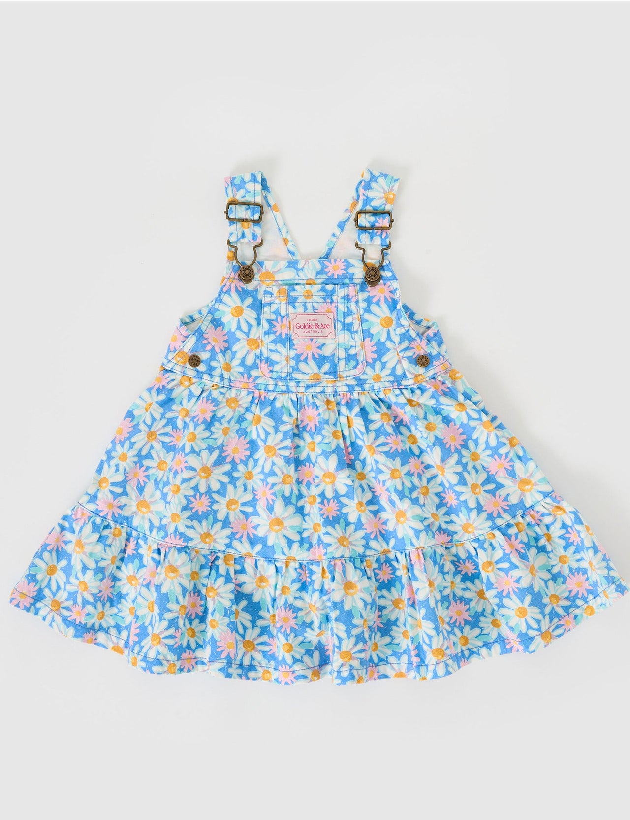 Seaside Daisy Tully Tiered Pinafore Dress