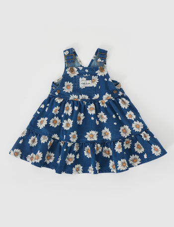 Tully Tiered Pinafore Dress Daisy Denim