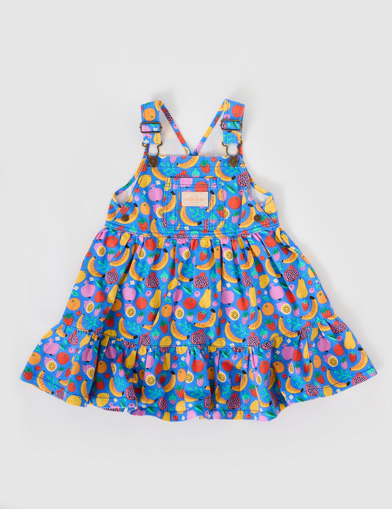 Tully Tiered Pinafore Dress Fruit Tingle