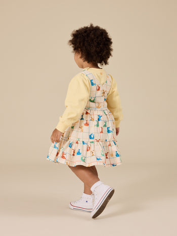 Hopscotch Tully Tiered Pinafore Dress