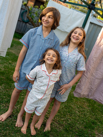 Gingham Seersucker Colour Pop Pyjama Set