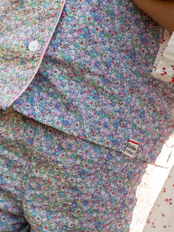 Flower Field Seersucker Pyjama Set