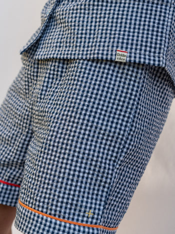 Gingham Seersucker Colour Pop Pyjama Set