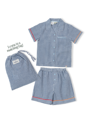 Gingham Seersucker Colour Pop Pyjama Set
