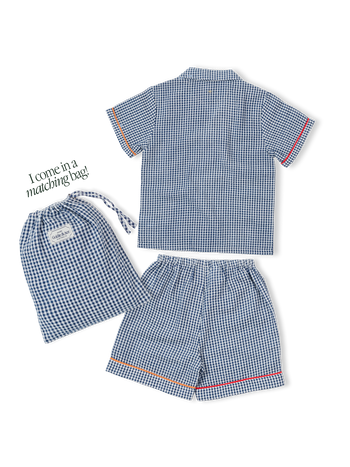 Gingham Seersucker Colour Pop Pyjama Set