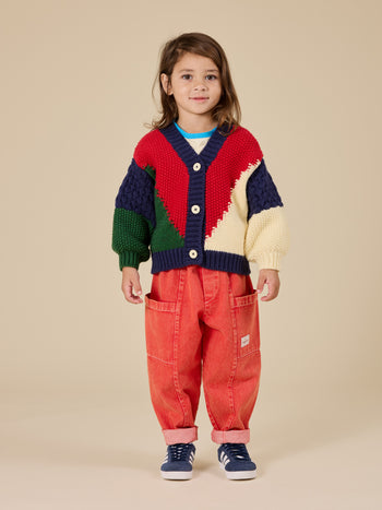 Kit Denim Pocket Pant Apple Red