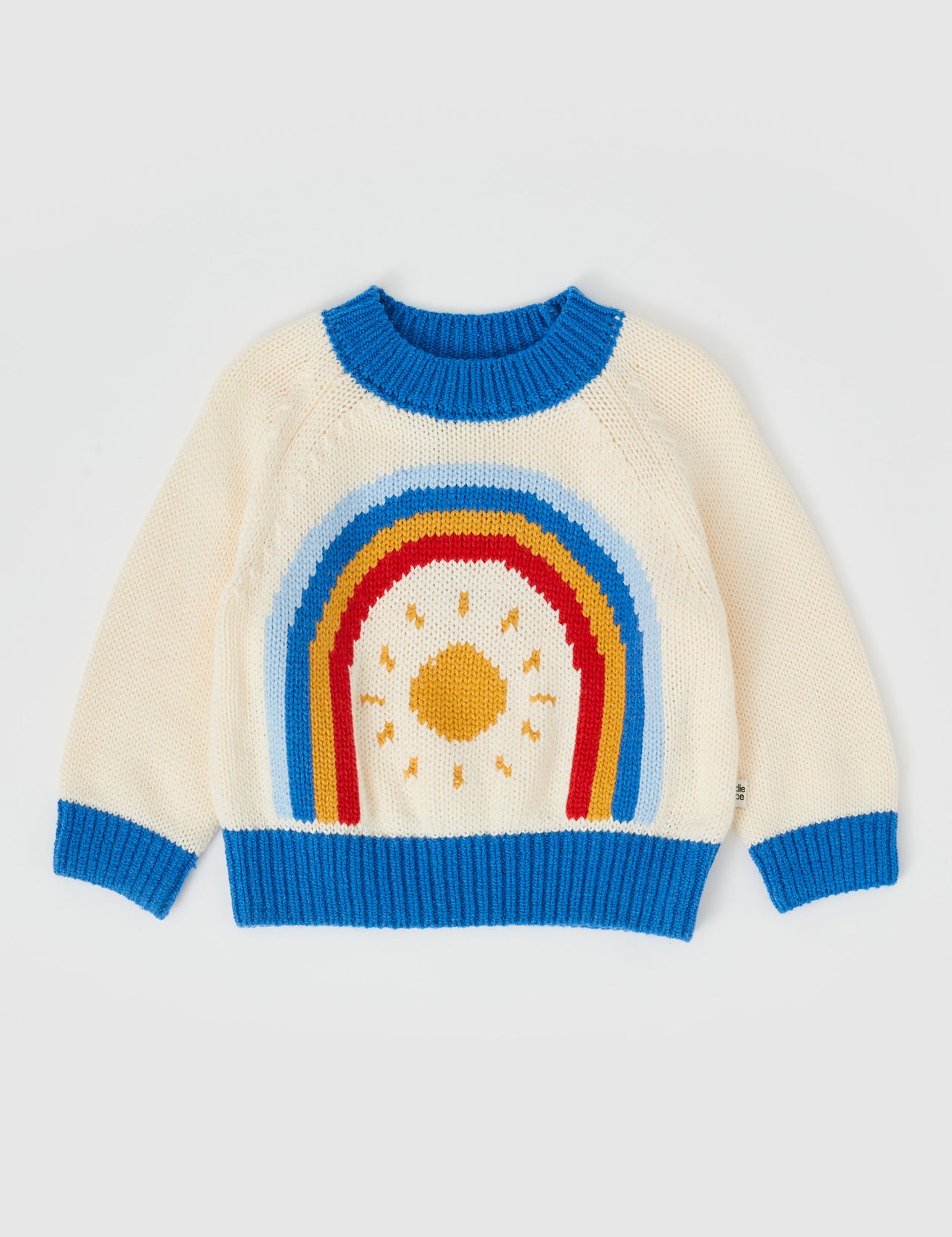 Marley Rainbow Knit Jumper Primary Cream