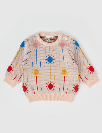 Ray Of Sunshine Knit Jumper Light Pink