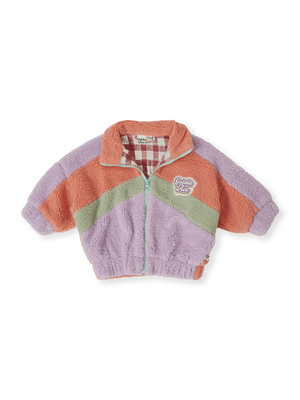 Frankie Sherpa Jacket Lilac