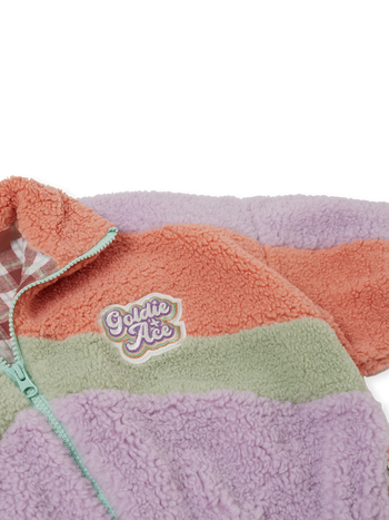 Frankie Sherpa Jacket Lilac
