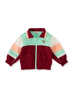 Fun Run Retro Spray Jacket Brick