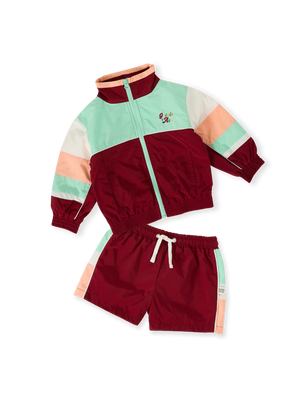 The Fun Run Retro Track Shorts Set