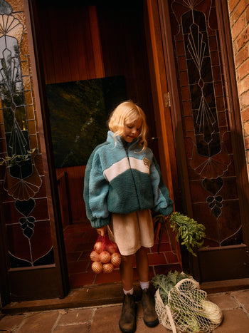 Corduroy Pocket Skirt Tan