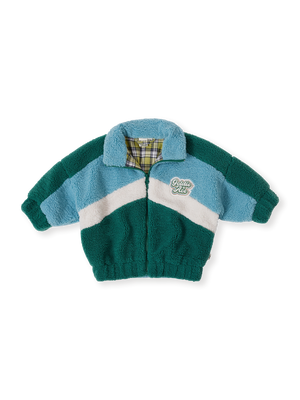 Frankie Sherpa Jacket Teal