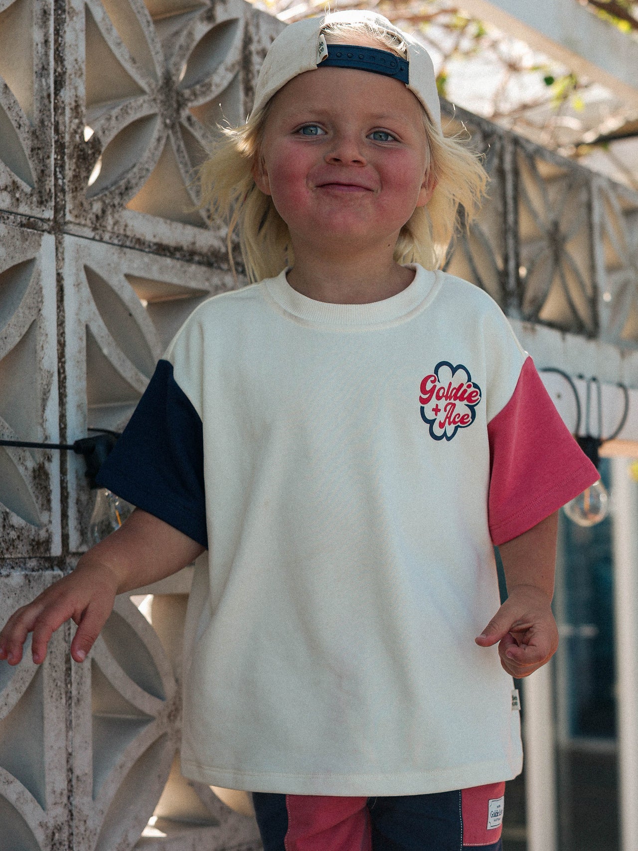 Oversized Sweat Tee Cream