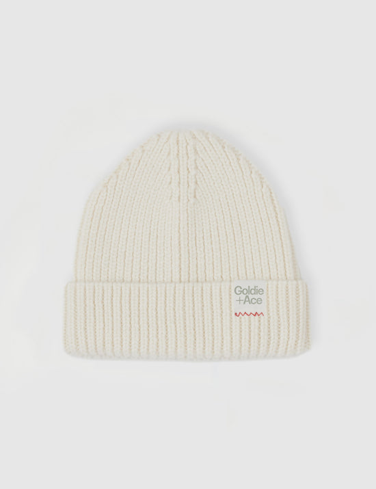 Goldie+Ace Wool Beanie Marshmallow