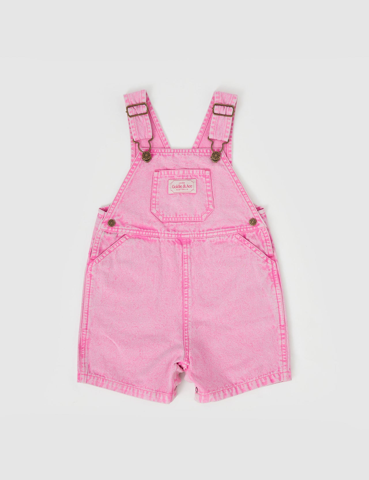 Burton Vintage Washed Denim Overalls Bubblegum