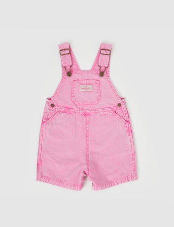 Burton Vintage Washed Denim Overalls Bubblegum