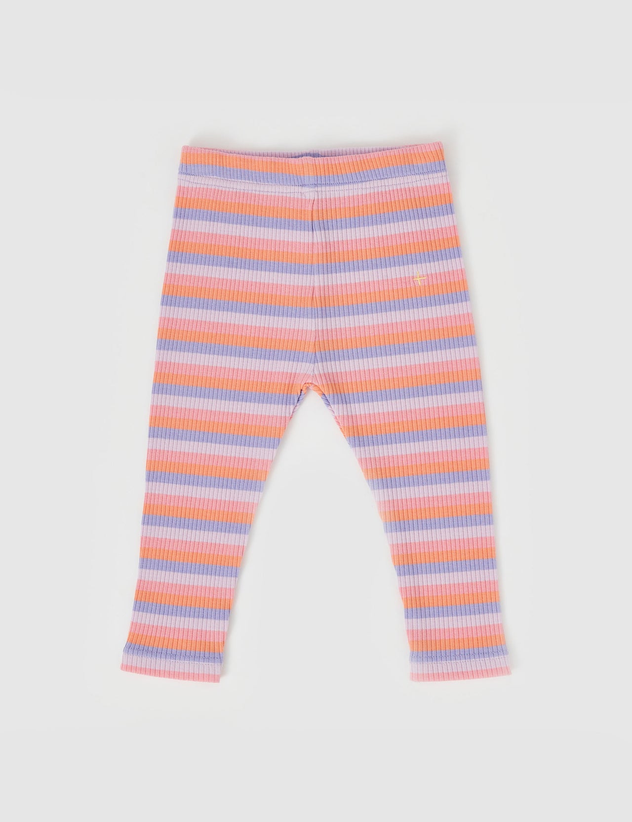 Tutti Frutti Stripe Rib Leggings Purple Multi