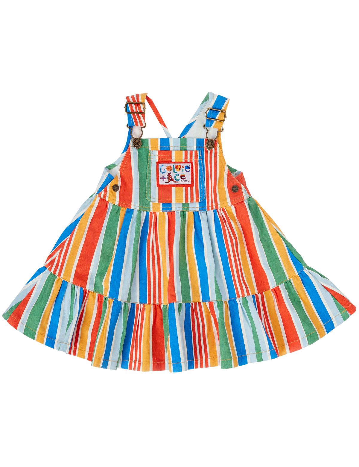 Land Down Under Stripe Pinafore Dress