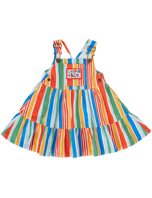 Land Down Under Stripe Pinafore Dress