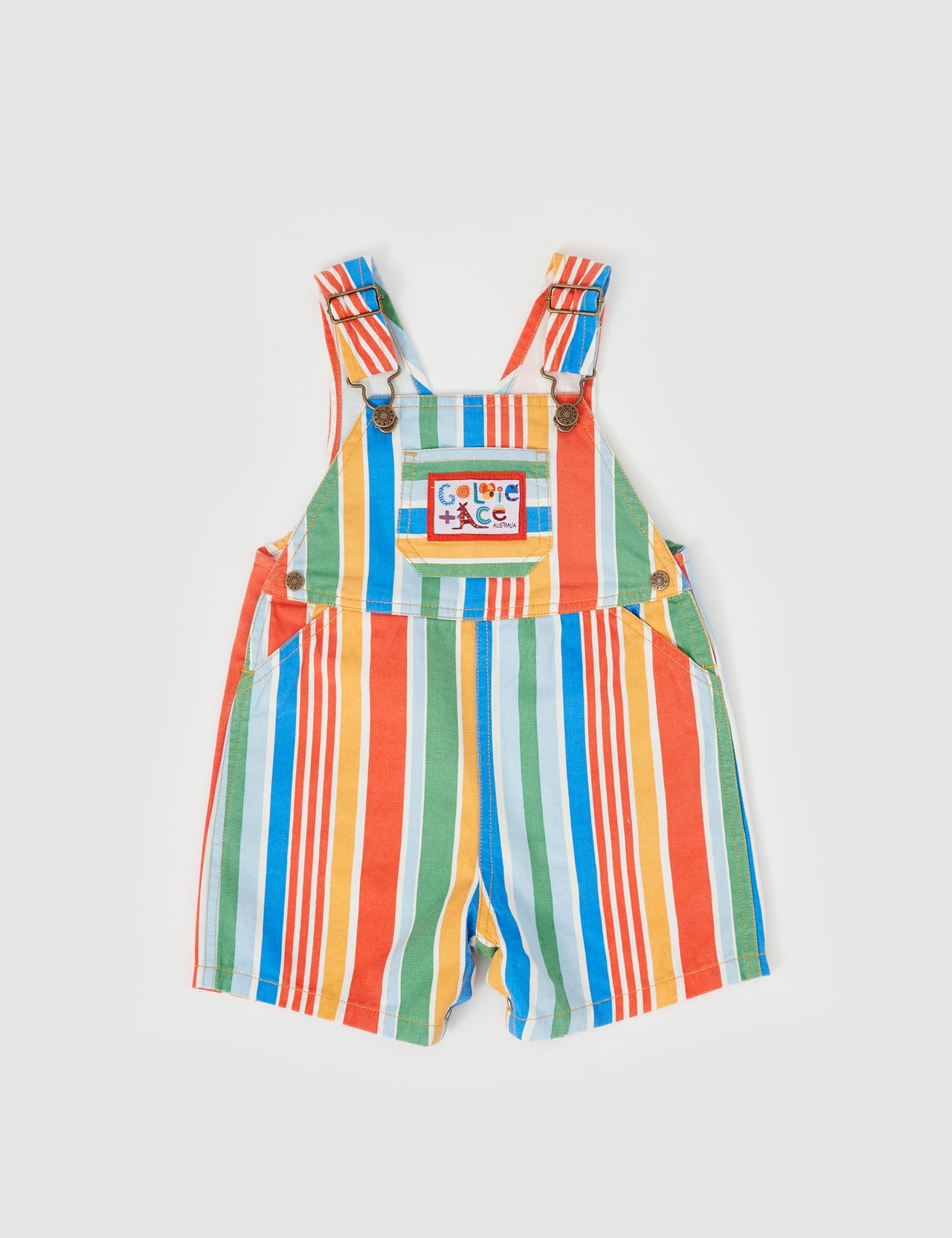 Burton Land Down Under Stripe Denim Overalls Primary