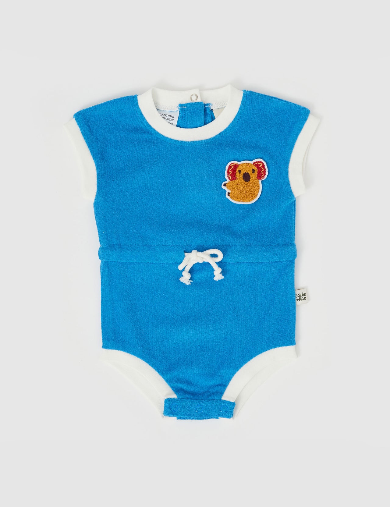 Koala Hug Terry Towelling Romper Ocean