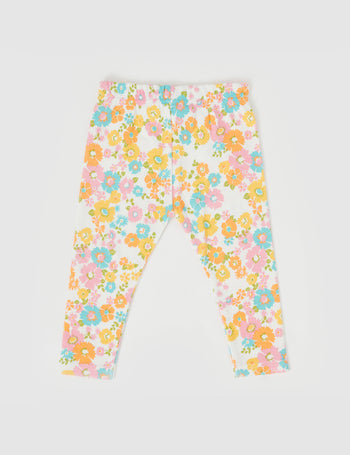 Flower Child Leggings Yellow Multi