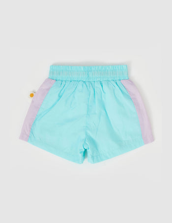 Retro Lightweight Sporty Shorts Lagoon Multi