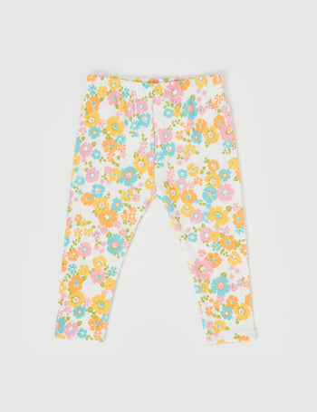 Flower Child Leggings Yellow Multi