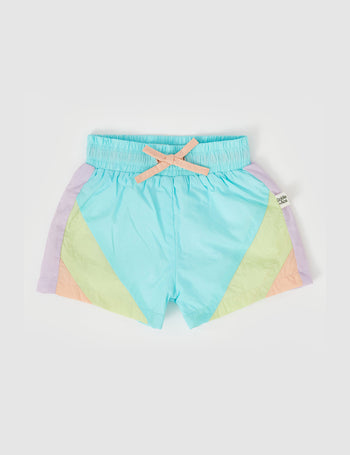 Retro Lightweight Sporty Shorts Lagoon Multi