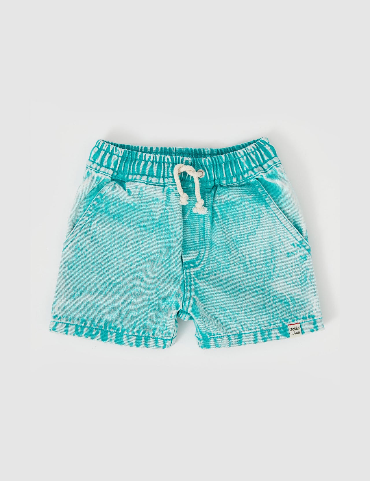 Noah Denim Shorts Turquoise