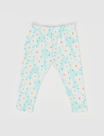 Daisy Delight Leggings Lagoon