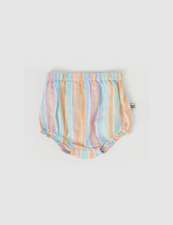 Kimmy Linen Bloomers Pastel Stripe