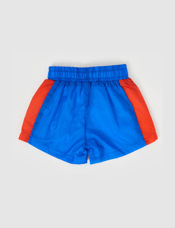 Retro Lightweight Sporty Shorts Deep Blue Multi