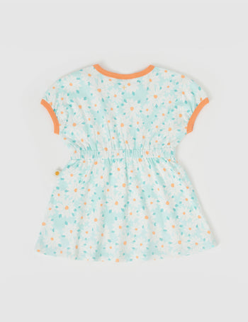 Tammy T-Shirt Dress Daisy Delight Lagoon