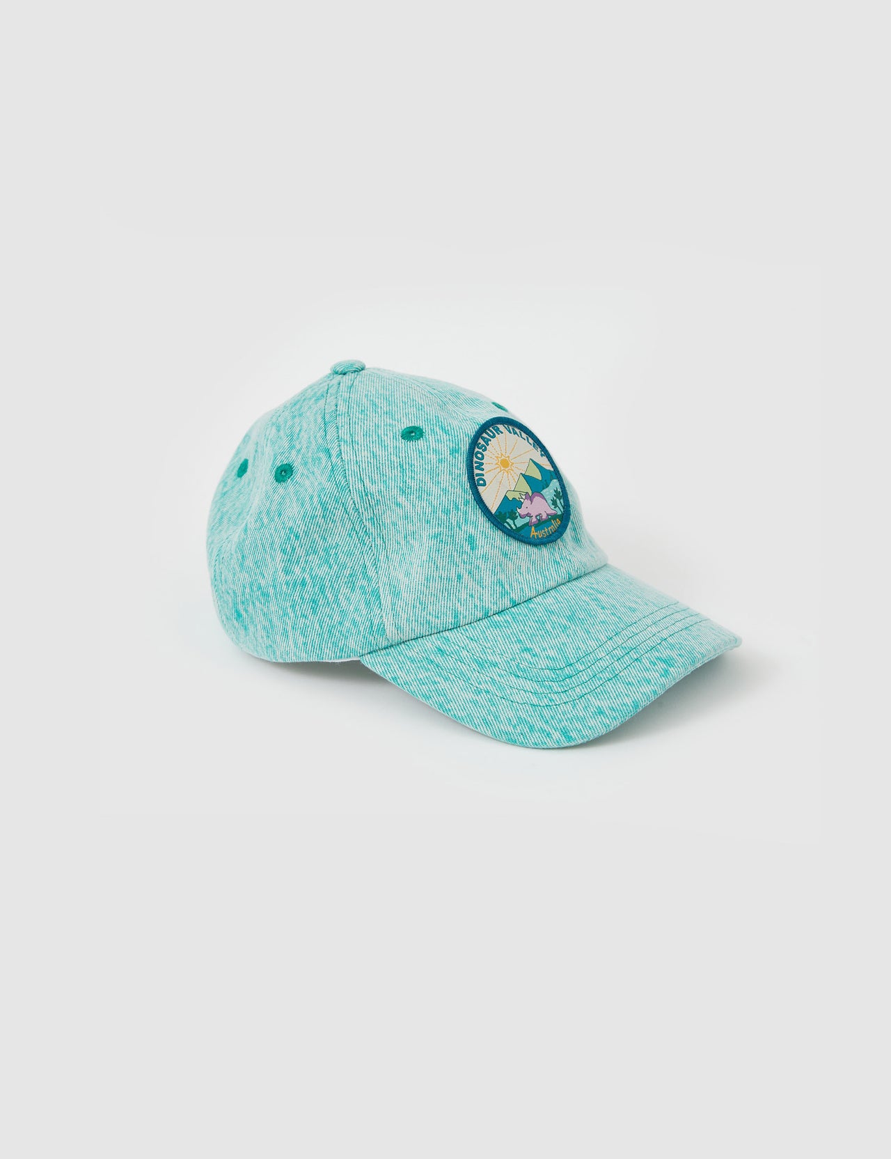 Tate Dino Valley Denim Cap Turquoise