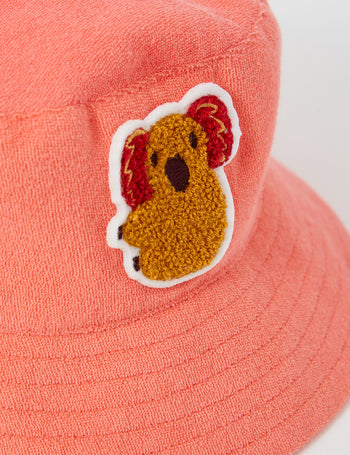 Goldie Koala Hug Terry Bucket Hat Melon