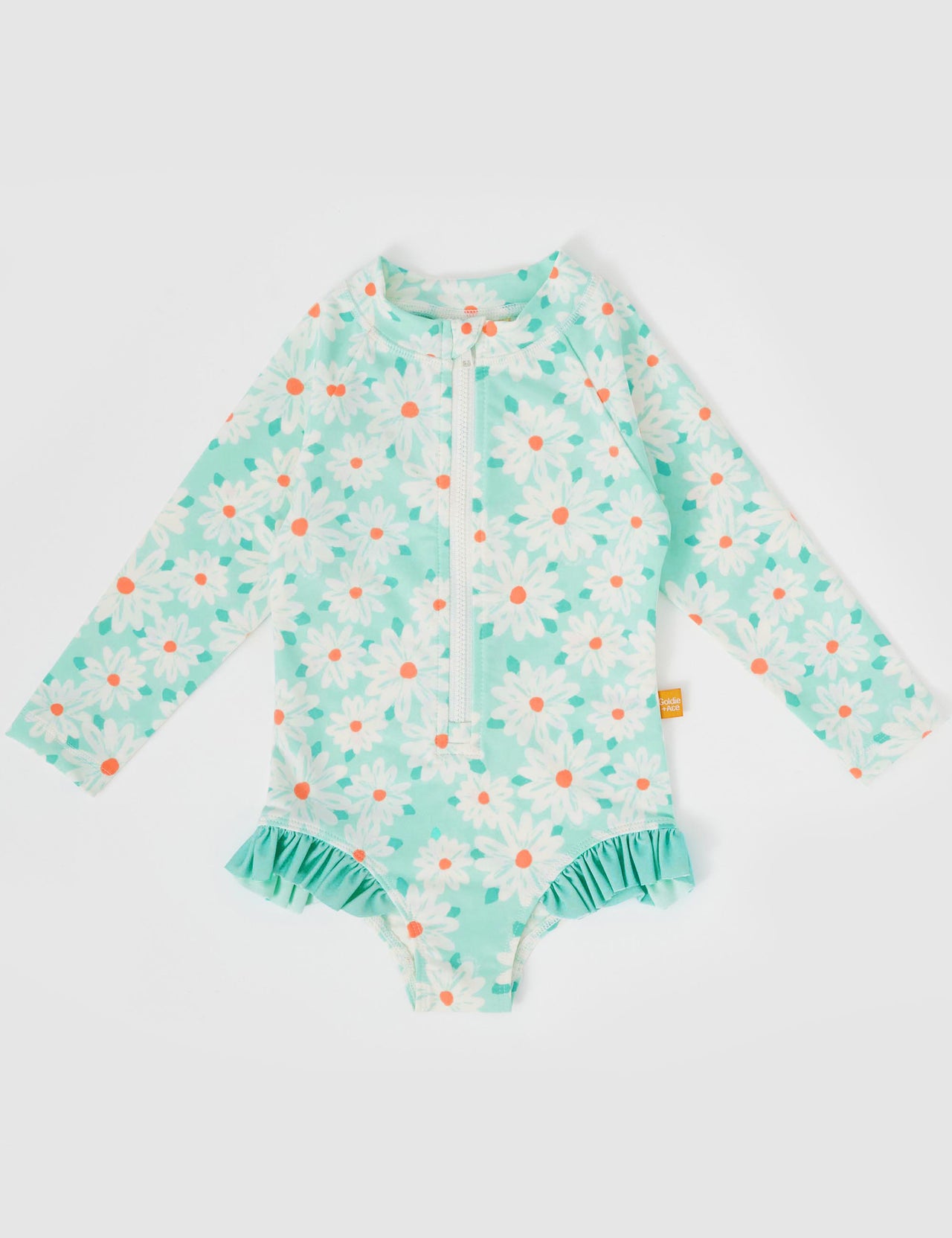 Daisy Delight Long Sleeve Swimsuit Lagoon