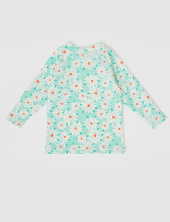 Daisy Delight Rashguard Lagoon