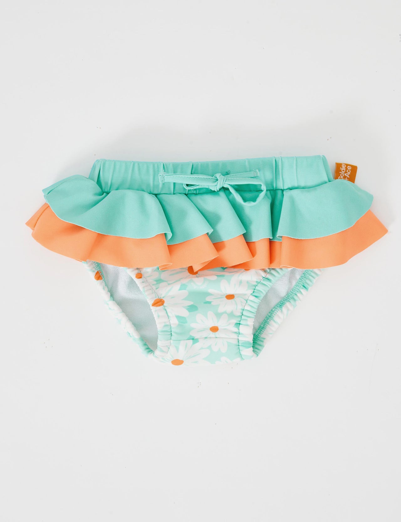 Daisy Delight Frill Waist Swim Nappy Lagoon