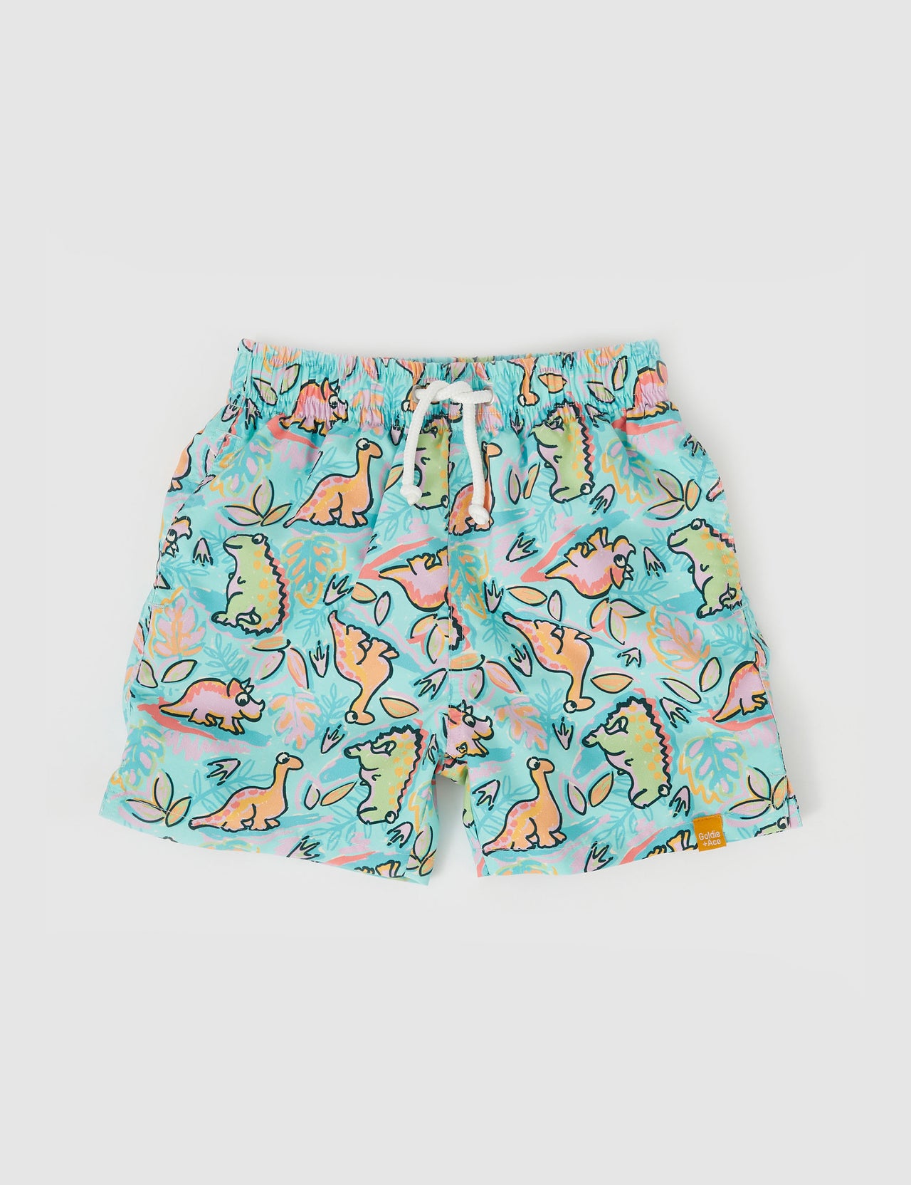 Dino Jungle Board Shorts Sea Foam