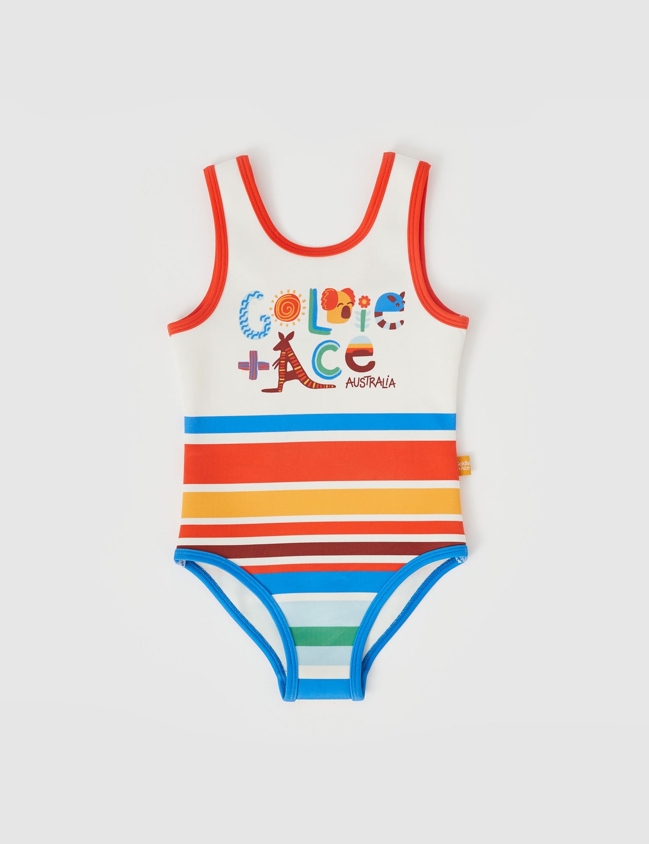 Land Down Under Stripe Scoop Back Bathers Primary