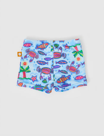 Daydream Island Unisex Swim Shorties Crystal Clear