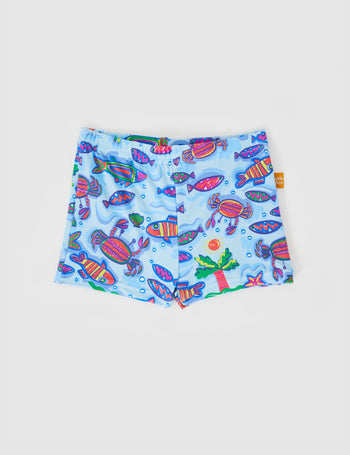 Daydream Island Unisex Swim Shorties Crystal Clear